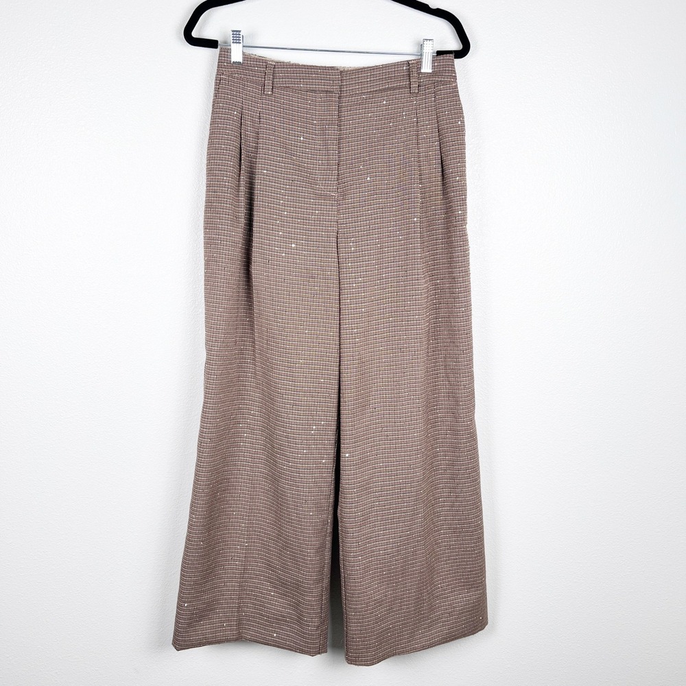 House Of Harlow 1960 Plaid Sequin Pants‎ Sz S